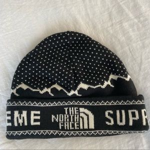 Supreme x The North Face beanie winter hat black